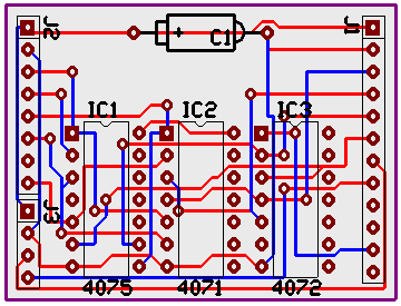 An example circuit board layout.
