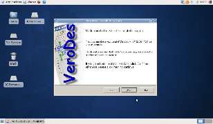 Ubuntu screenshot - installing my VeroDes application.