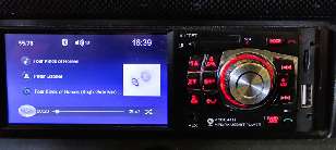 Car radio playing an MP3