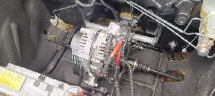 The motor powering an electric Aixam