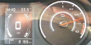 My car's battery level after a quick jolt from work