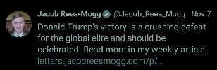 Rees-Mogg's idiotic tweet