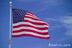 US flag, image from FreeFoto.com