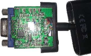 The HDMI adaptor board, underside