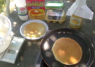 Okugai no pankêki (outdoor pancakes)