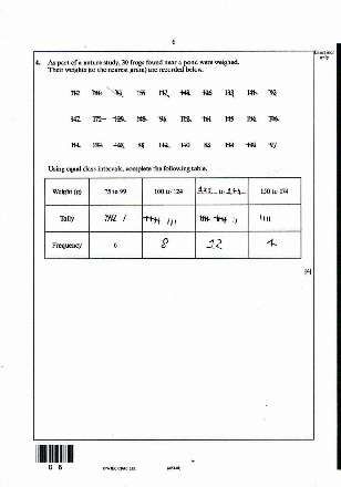 Examination paper, maths foundation, page 6