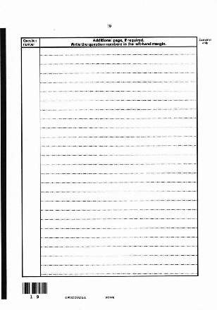 Examination paper, maths foundation, page 19
