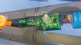 The main board, battery end.