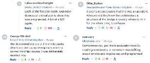 Screenshots of idiotic comments