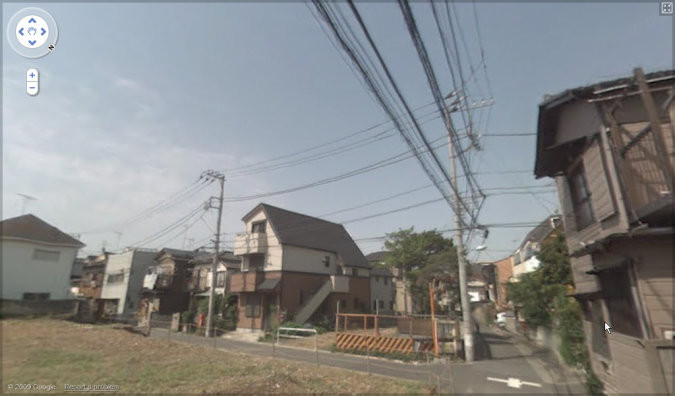 Streetview - Freaky wiring in a peaceful Tokyo suburb