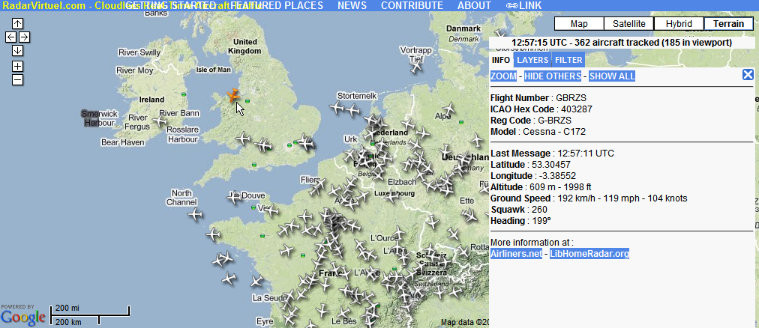 A busy airspace...