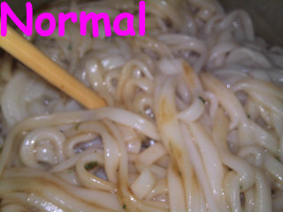 Effect mode example - noodles, normal