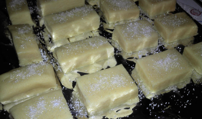 Shortbread ready for baking