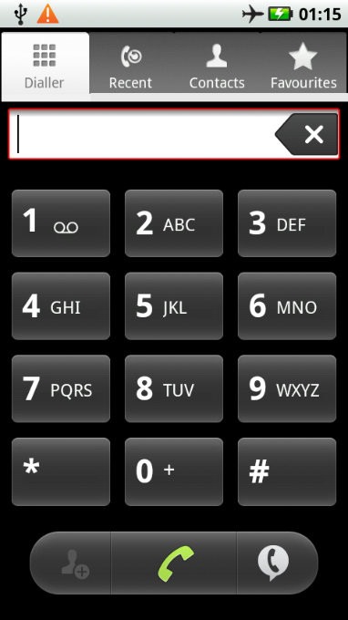 Android - dialler