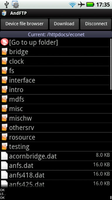 Android - AndFTP