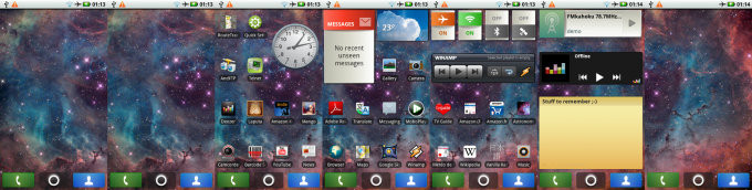 Android - home screen, collection