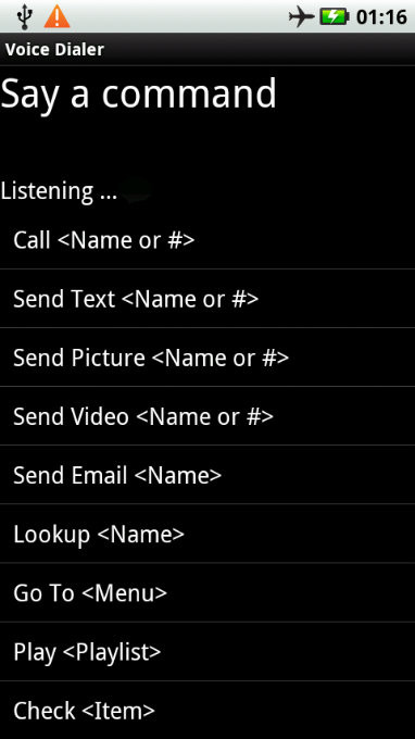 Android - voice dialler