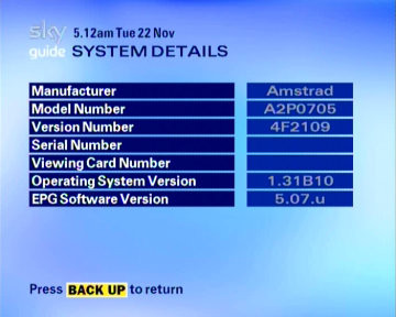 Amstrad Digibox info