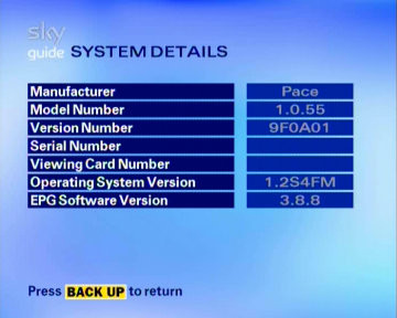 Pace Digibox info