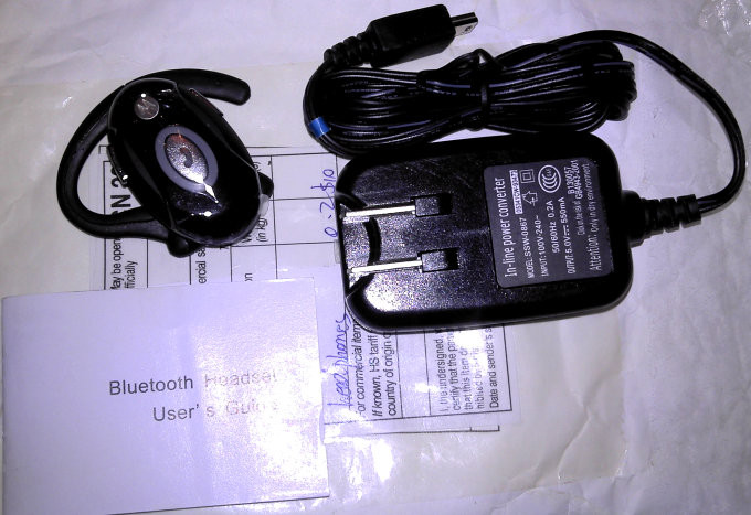 Bluetooth earpiece, charger, and guide