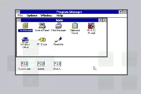 Windows 3.1 on an Android phone