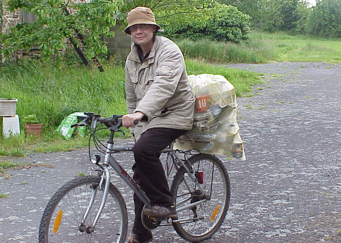 Cycling up the rubbish