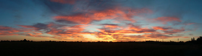 Sunset panoramic