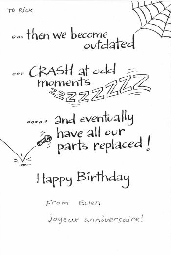 Birthday card, inner