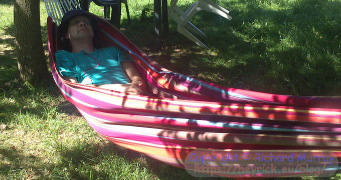 Relaxing in my hammock