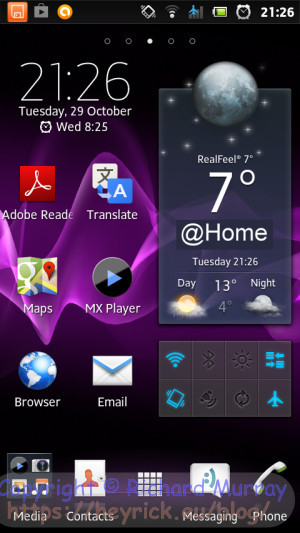 Android home screen