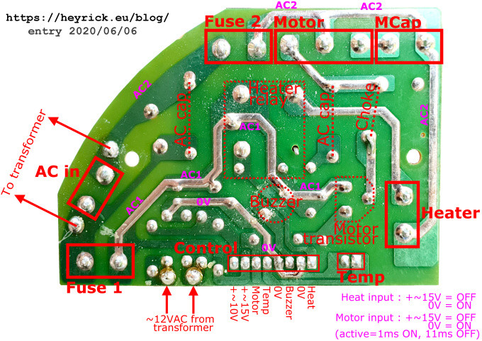 Bread maker drive board