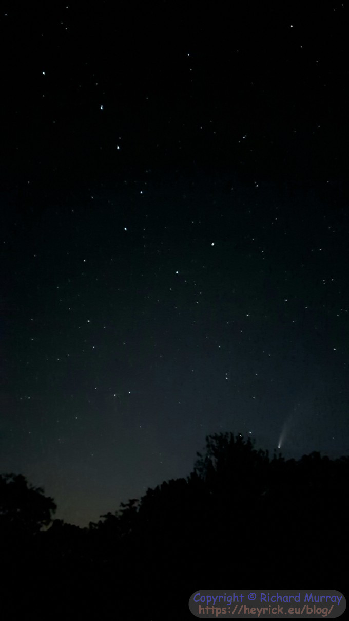 Big Dipper and NEOWISE