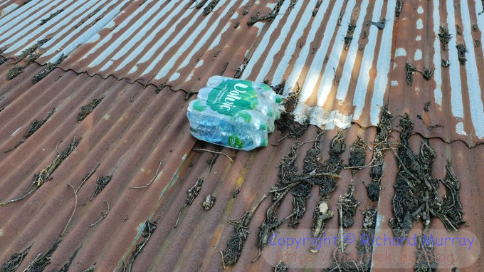 Half-ass roof patch to contain a kitten!