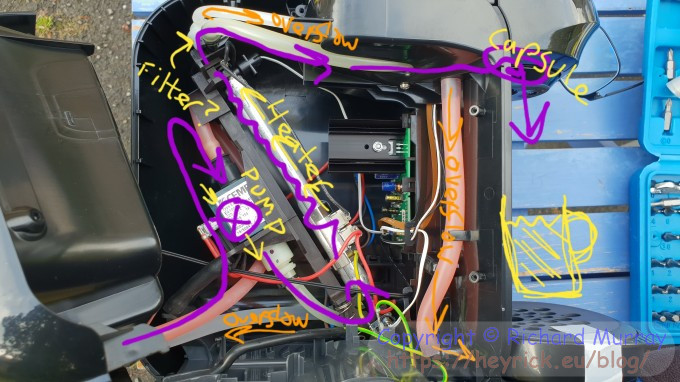 Tassimo Vivy 2 inside - annotated.