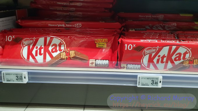 Kitkat prices