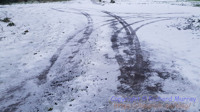 A light dusting of snow with something nasty underneath