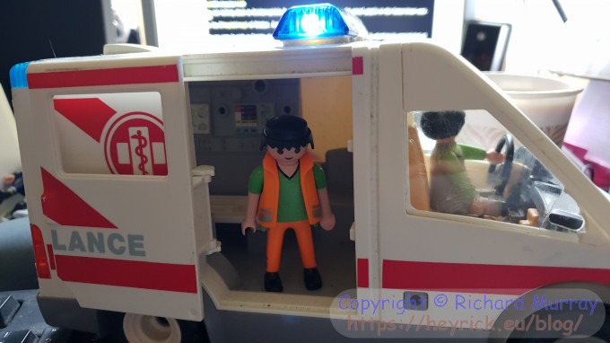 An old Playmobil ambulance.