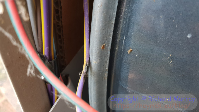 Washing machine - the damaged wire