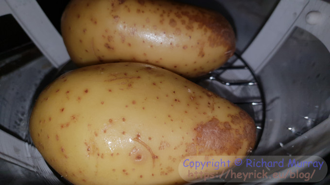 Greased potato