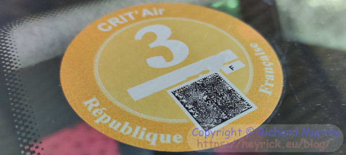 Crit'Air sticker