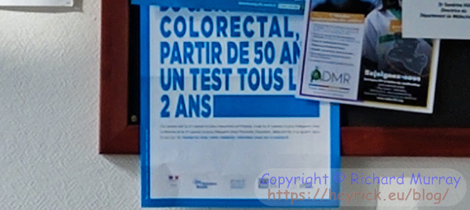 Colorectal testing as of 50