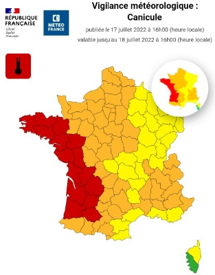 Red alert for heatwave