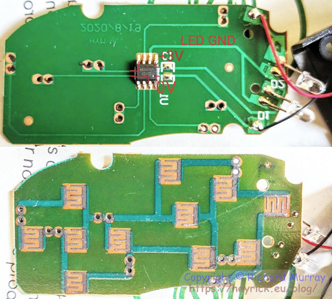 Both sides of the board