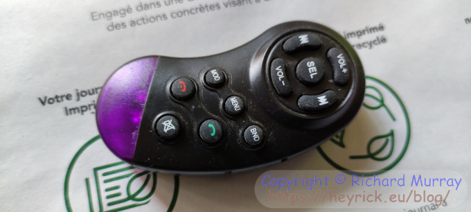 Car radio remote controller