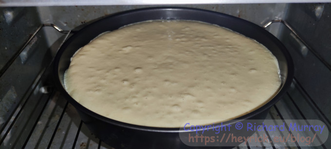 Cake in the process of becoming