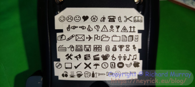 Most of the available symbols