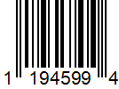 UPC-E barcode