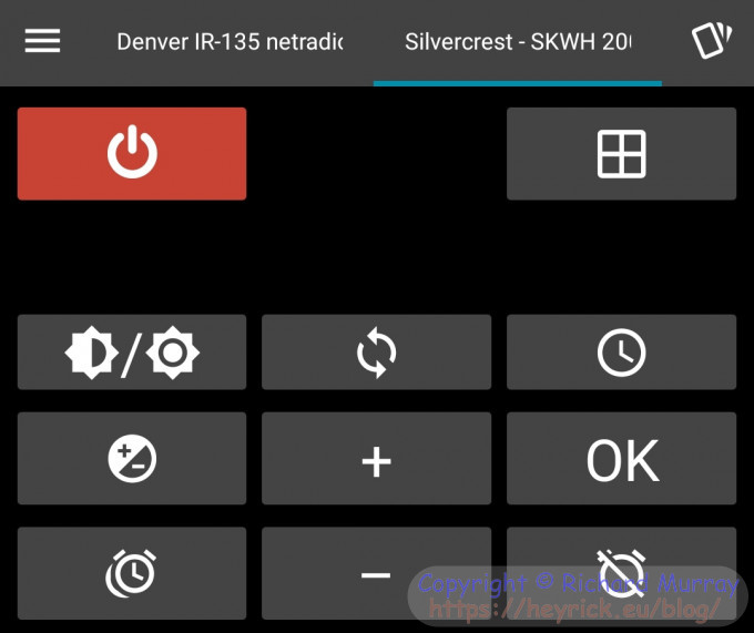 Heater IR controller, on my phone!