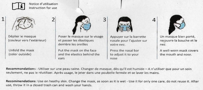Mask instructions