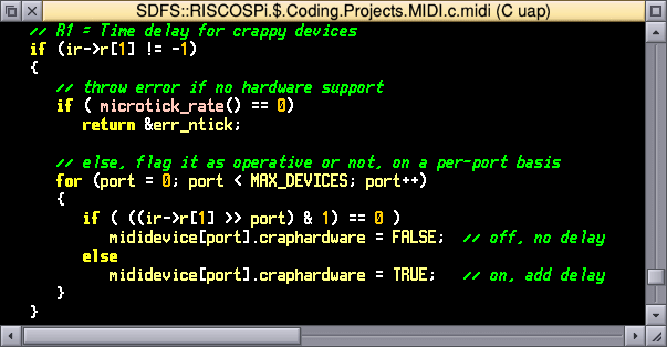 MIDI module source code